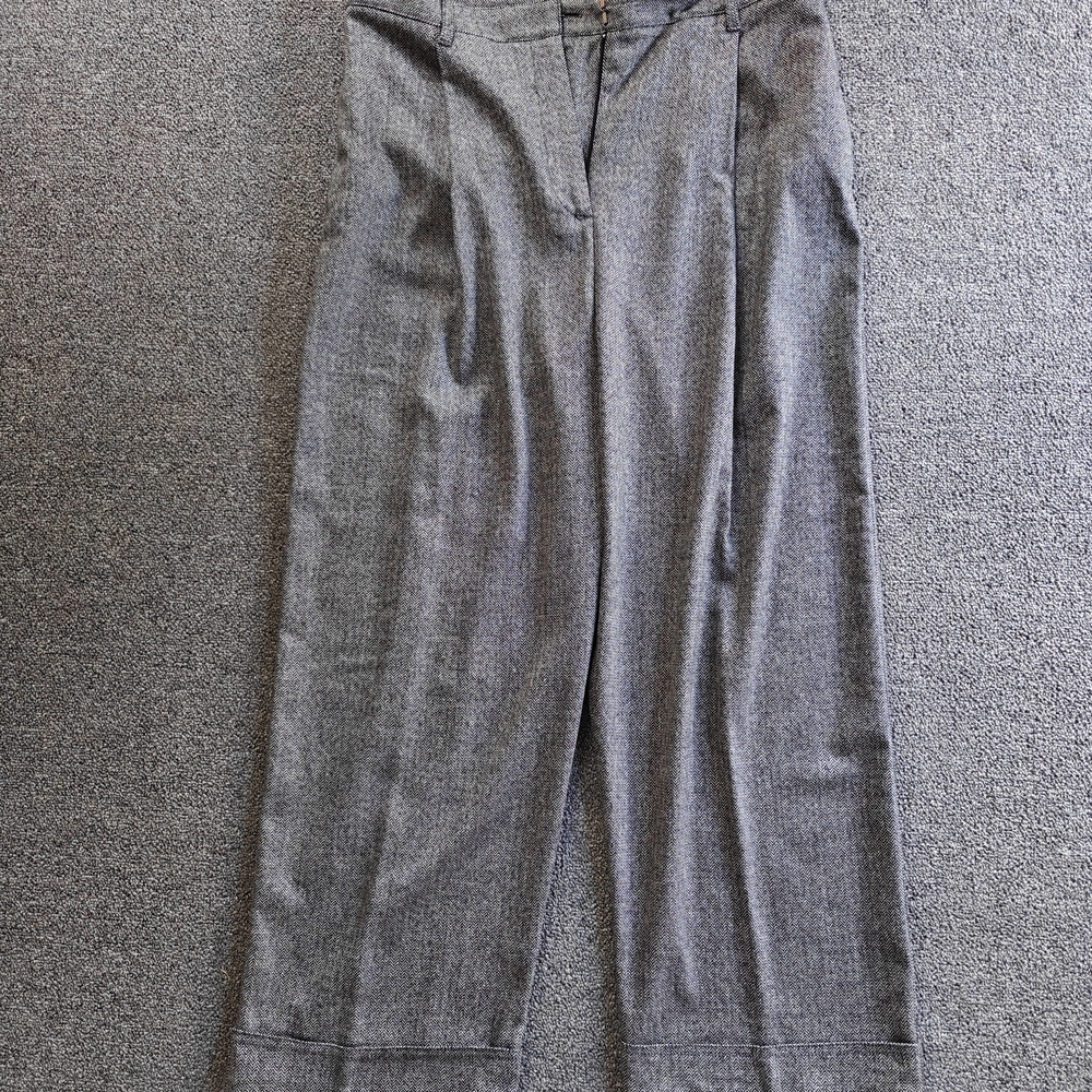Zara Black and White Patterned Trousers